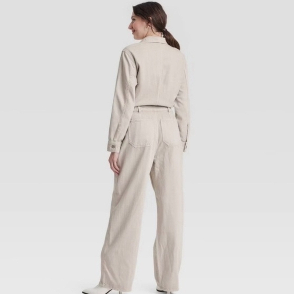 Universal Thread Beige Utility Jumpsuit - Picture 2 of 2